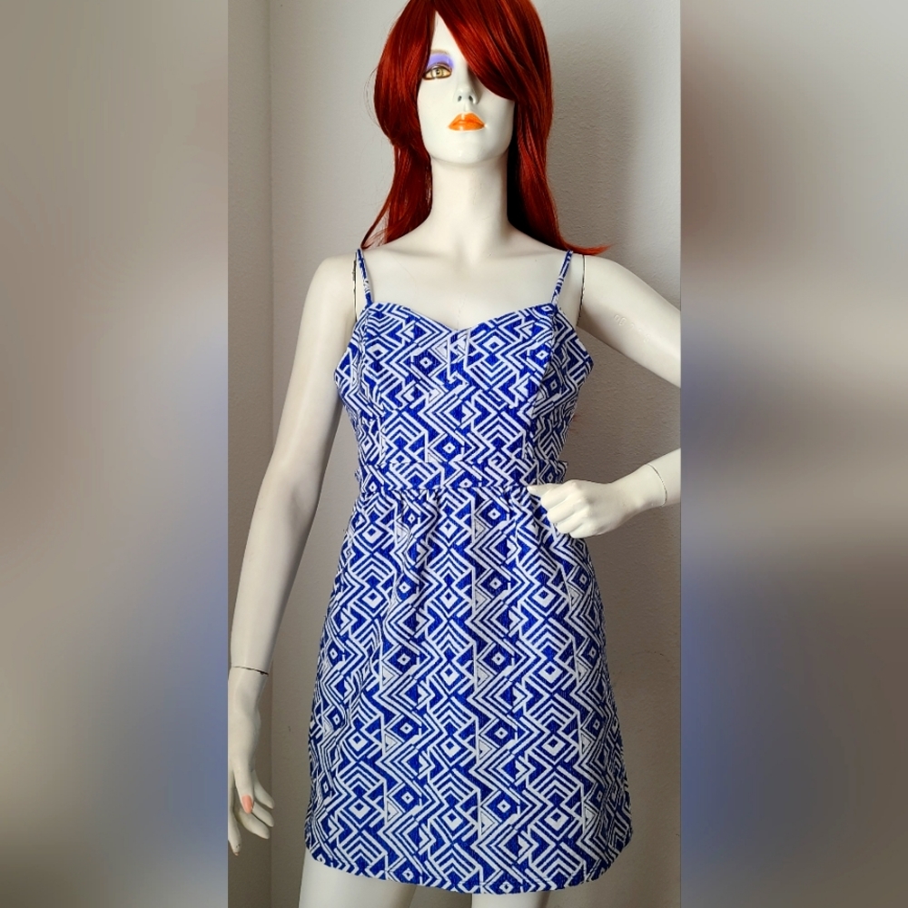 Beautiful Mini casual blue dress